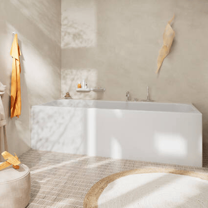 Hansgrohe Tecturis S robinet de bain sur gorge 3 trous avec douchette chrome brillant
