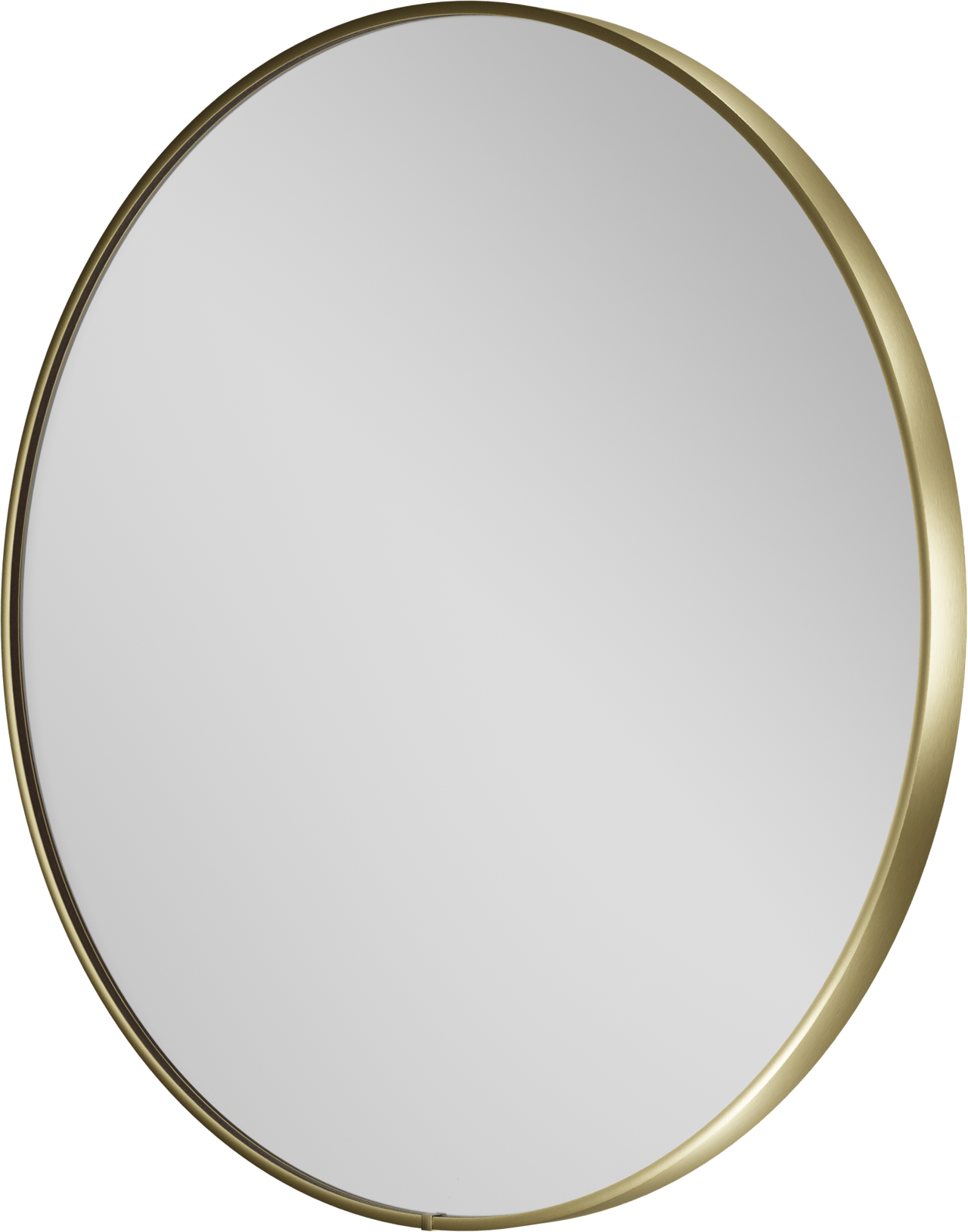 Balmani Secret rond badkamerspiegel Brushed Champagne Gold Ø 90 cm met spiegelverlichting en anti-damp