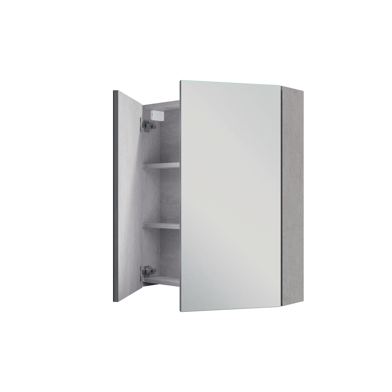 Linie Montro armoire de toilette 70 x 75 cm béton gris