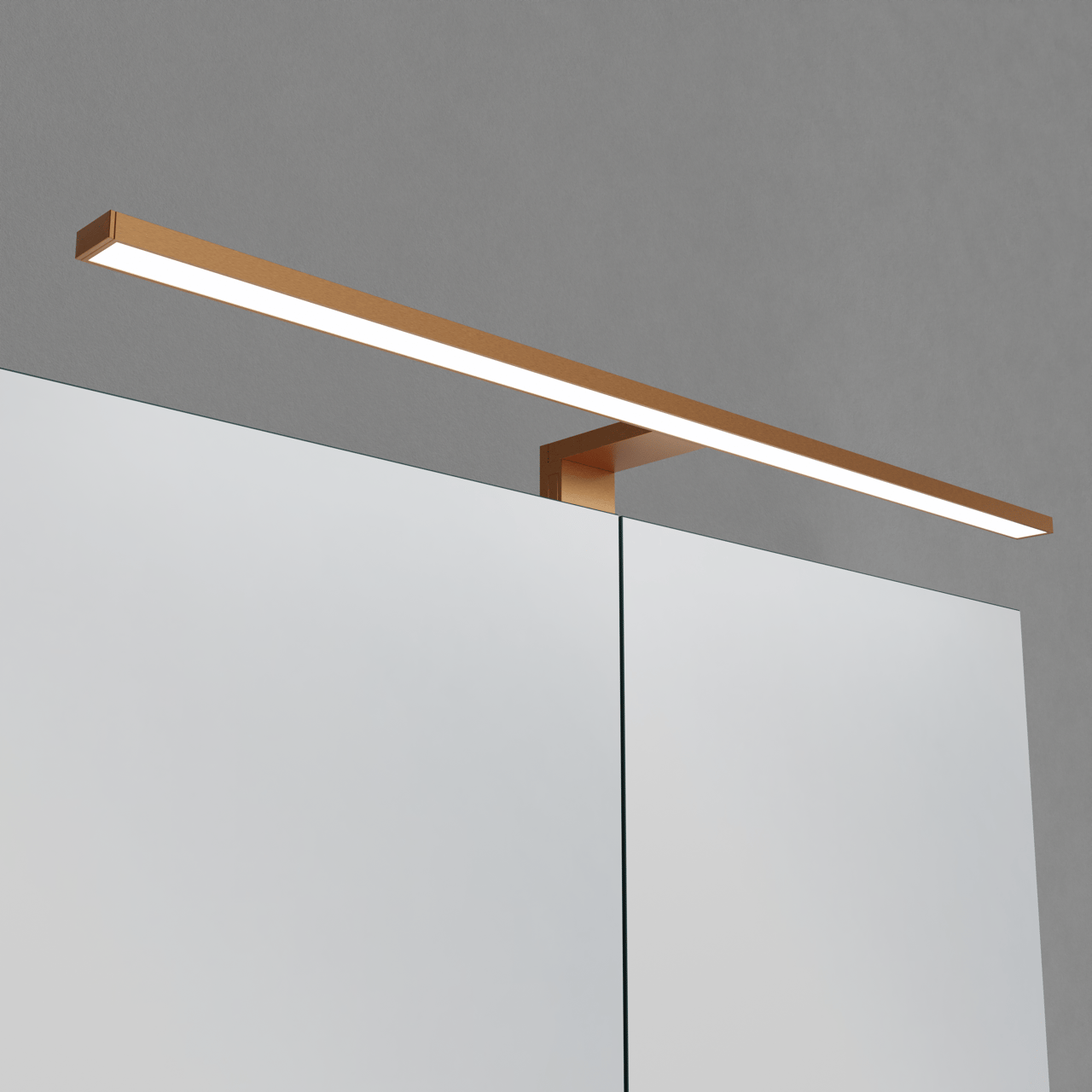 Luca Varess Cubico LED luminaire 65 cm Brushed RoseGold