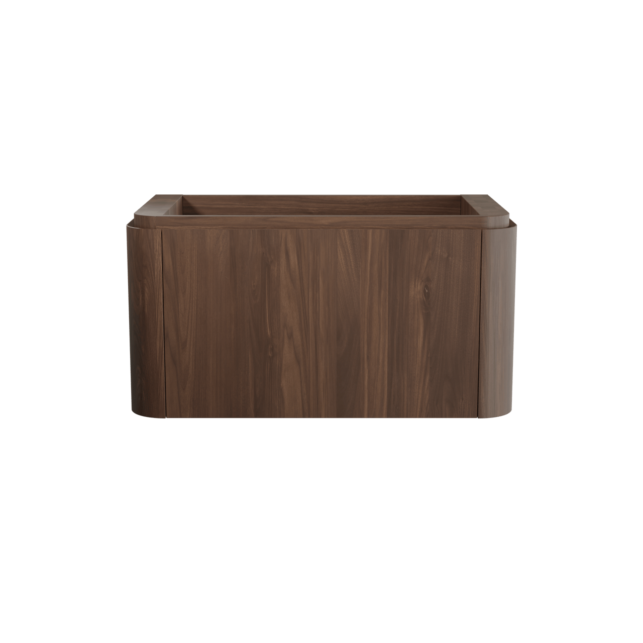Balmani Moon meuble sous-lavabo suspendu 100 x 55 cm noyer Américain 2 tiroirs