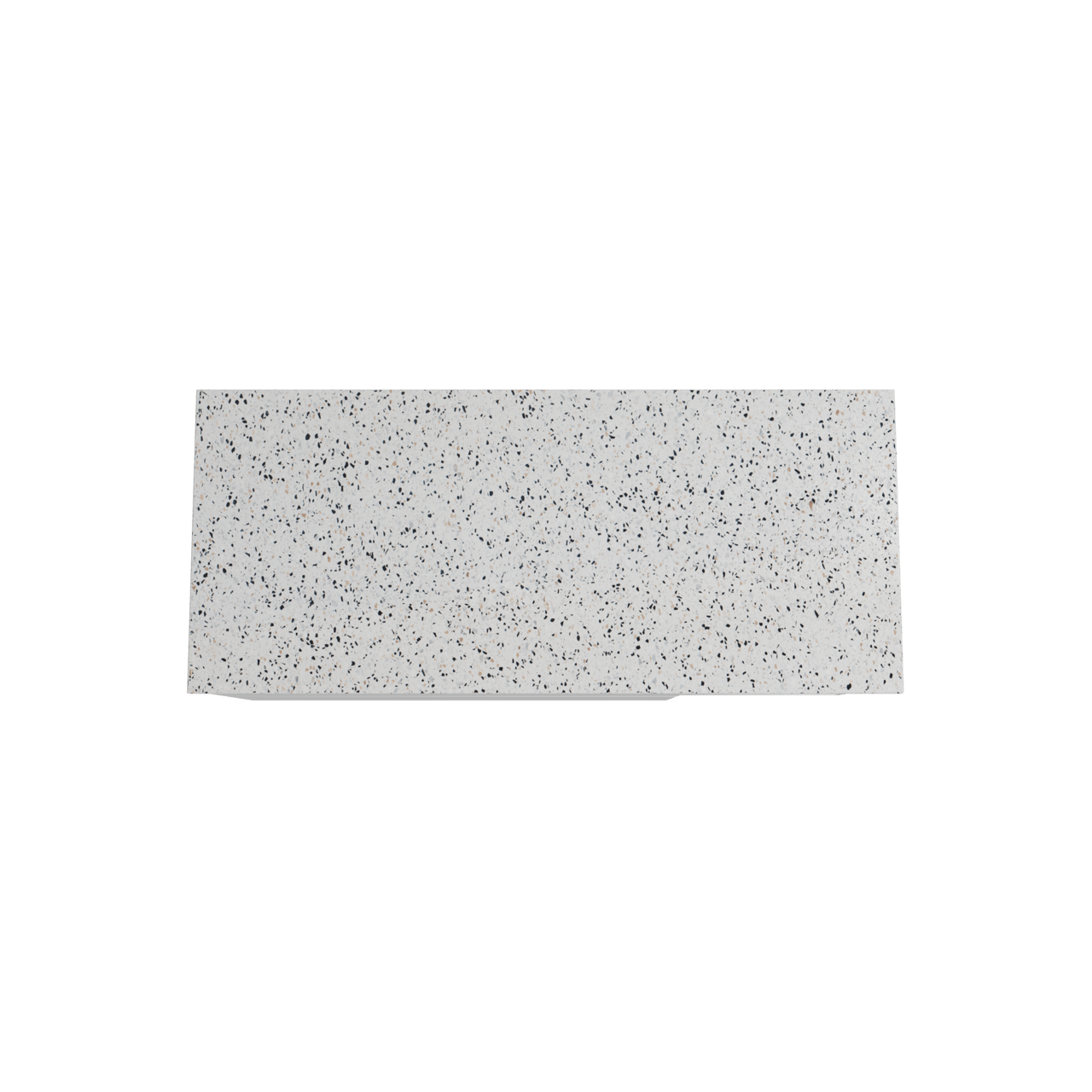 Storke Edge meuble salle de bains suspendu 120 x 52 cm blanc brillant avec Tavola tablette simple ou double en blanc/noir mat terrazzo