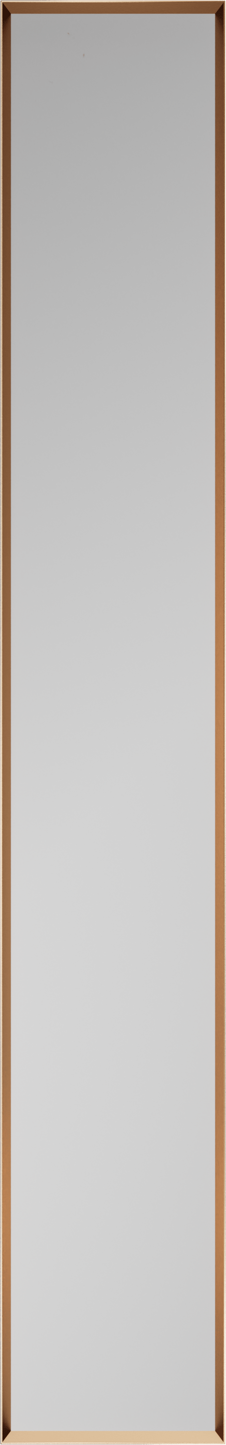 Balmani Auro Gäste-WC Spiegel: rechteckig, Brushed Rosegold, 17 x 109 cm