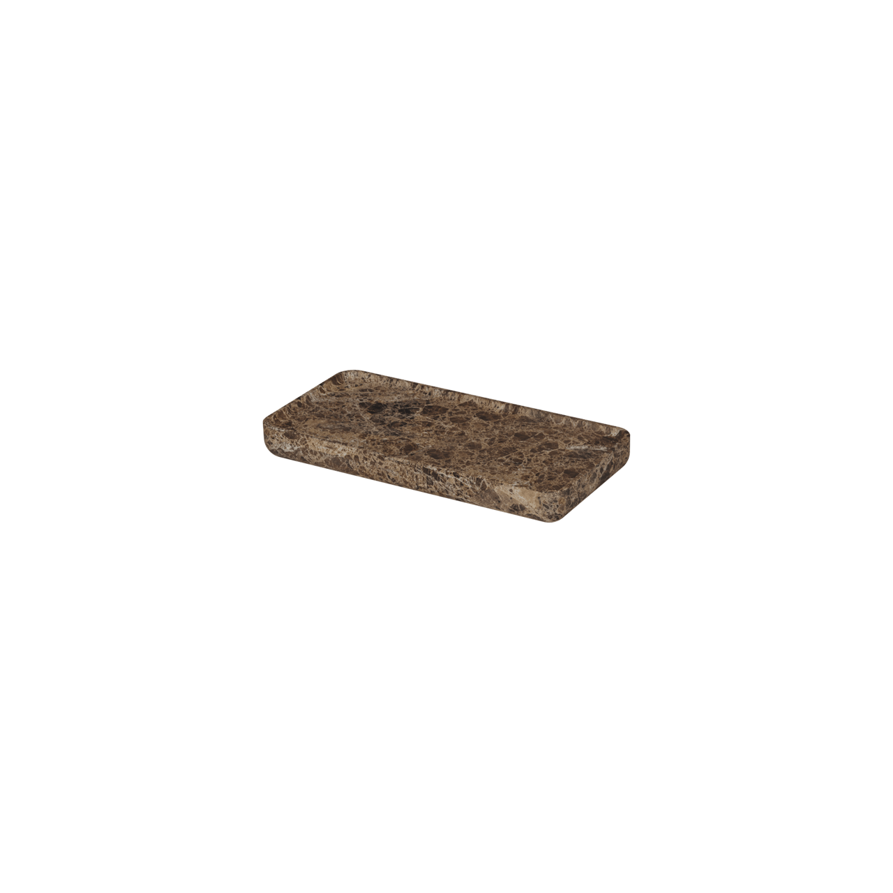 Balmani Tray wandplank Dark Emperador marmer 25 x 12 cm
