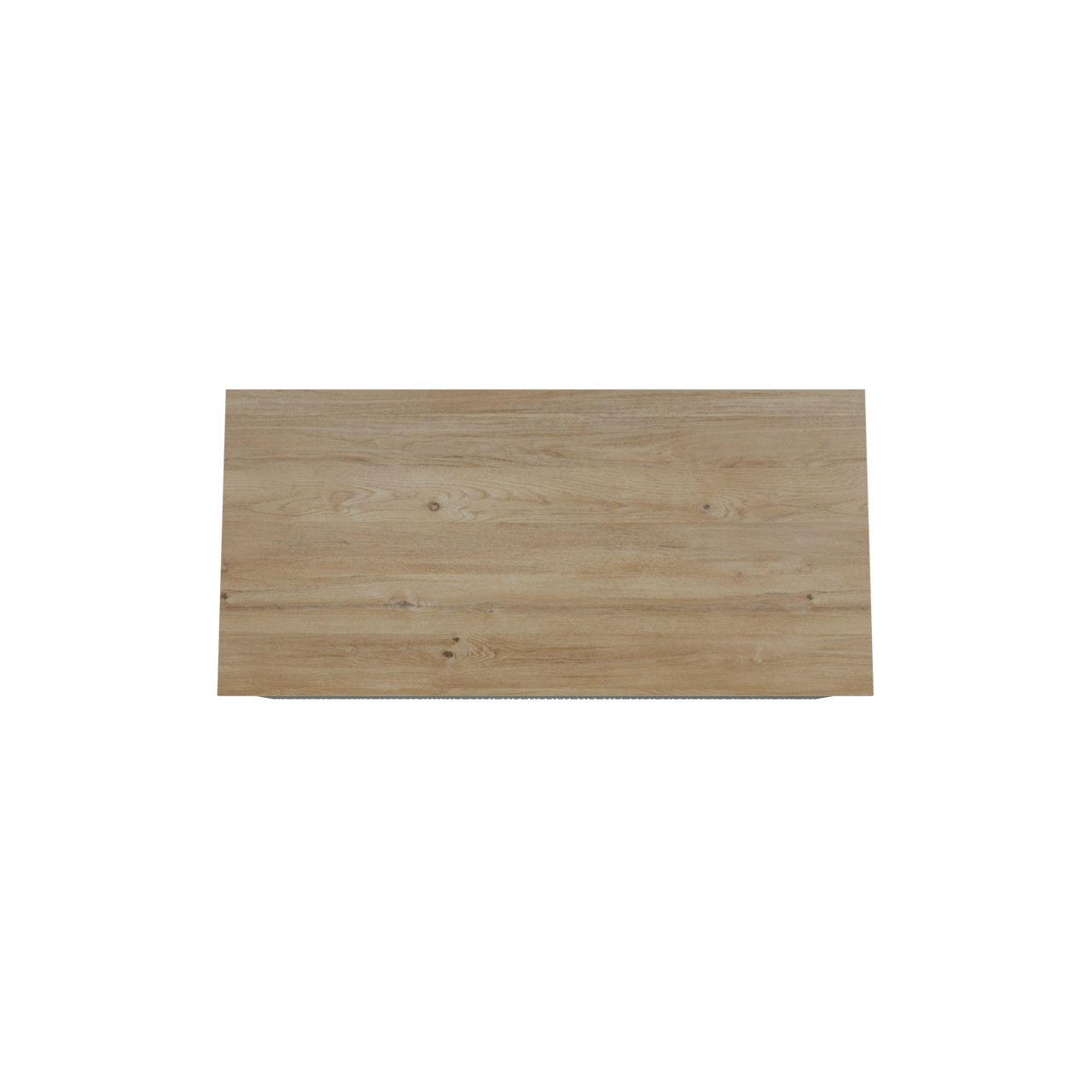 Storke Ribs zwevend badmeubel 110 x 52 cm zwart eiken met Panton enkel wastafelblad in melamine ruw eiken, Verticale asymmetrische rechte ribbel