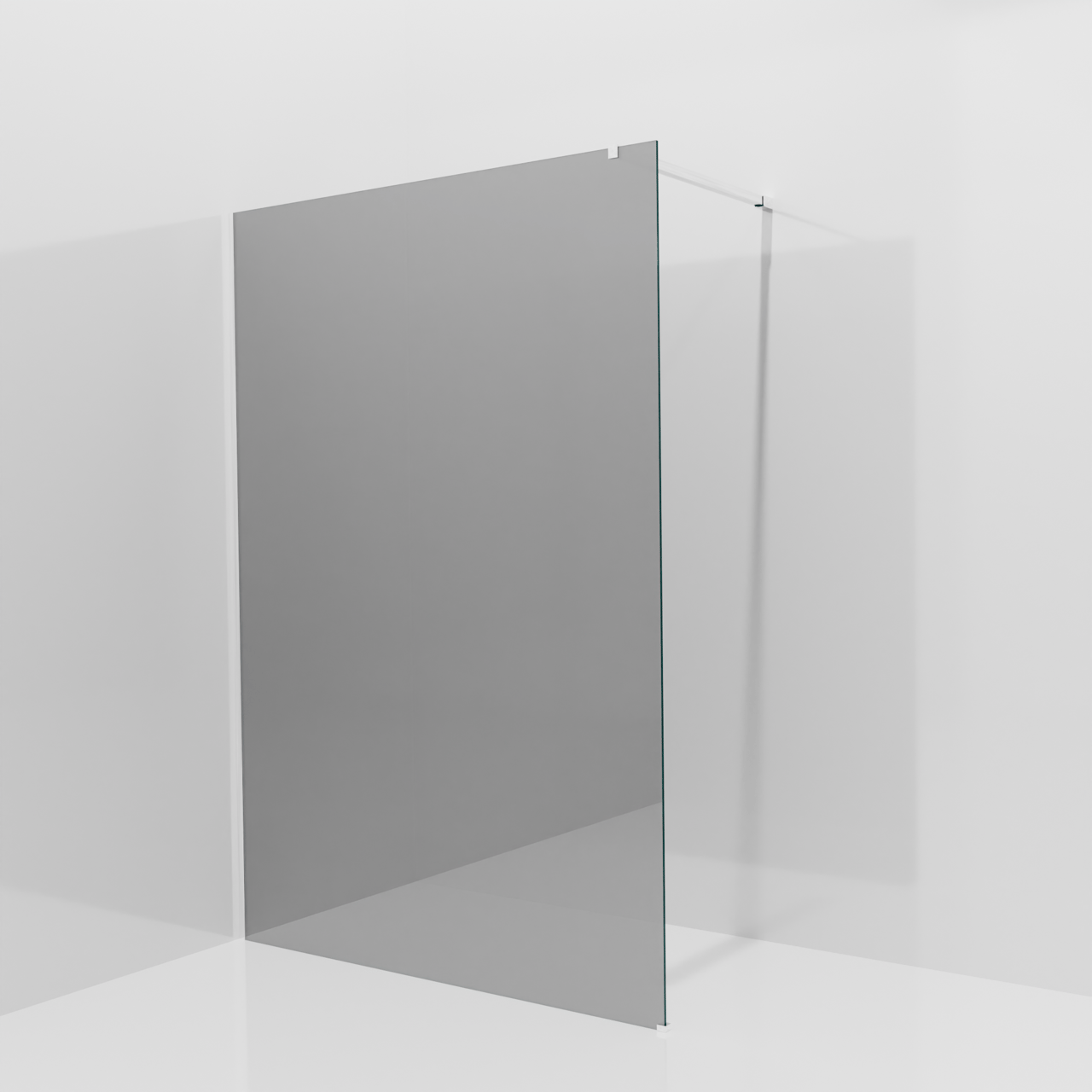 Balmani Modular douche à l'italienne: 140 x 200 cm, Miroir Reflex, Profil Chrome brillant