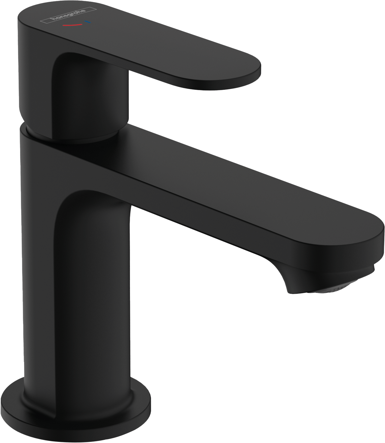 Hansgrohe Rebris 80 robinet de lavabo bas Noir Mat