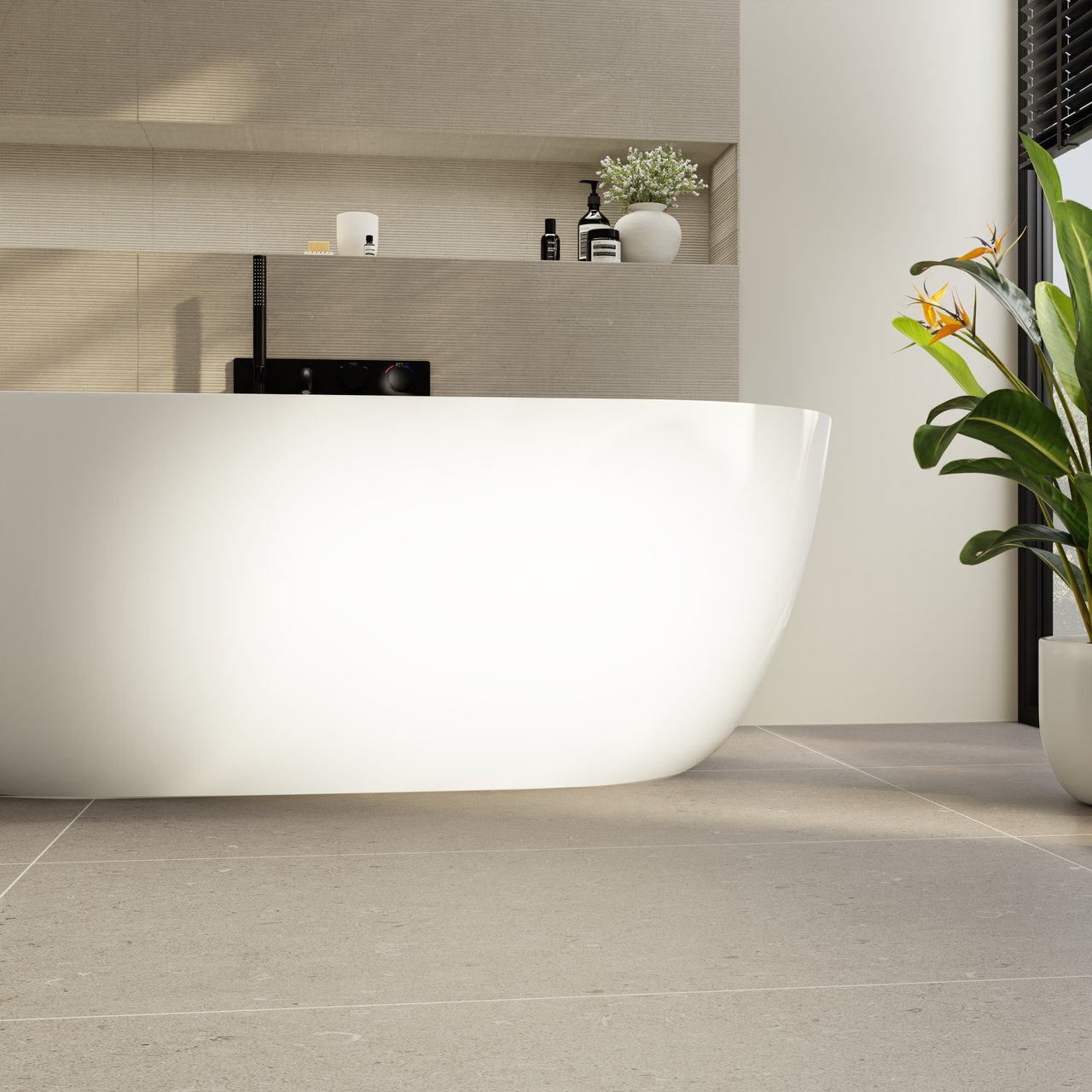 Carruzo Sierra keramische vloer- en wandtegels 2 stuks 60x120cm Crema