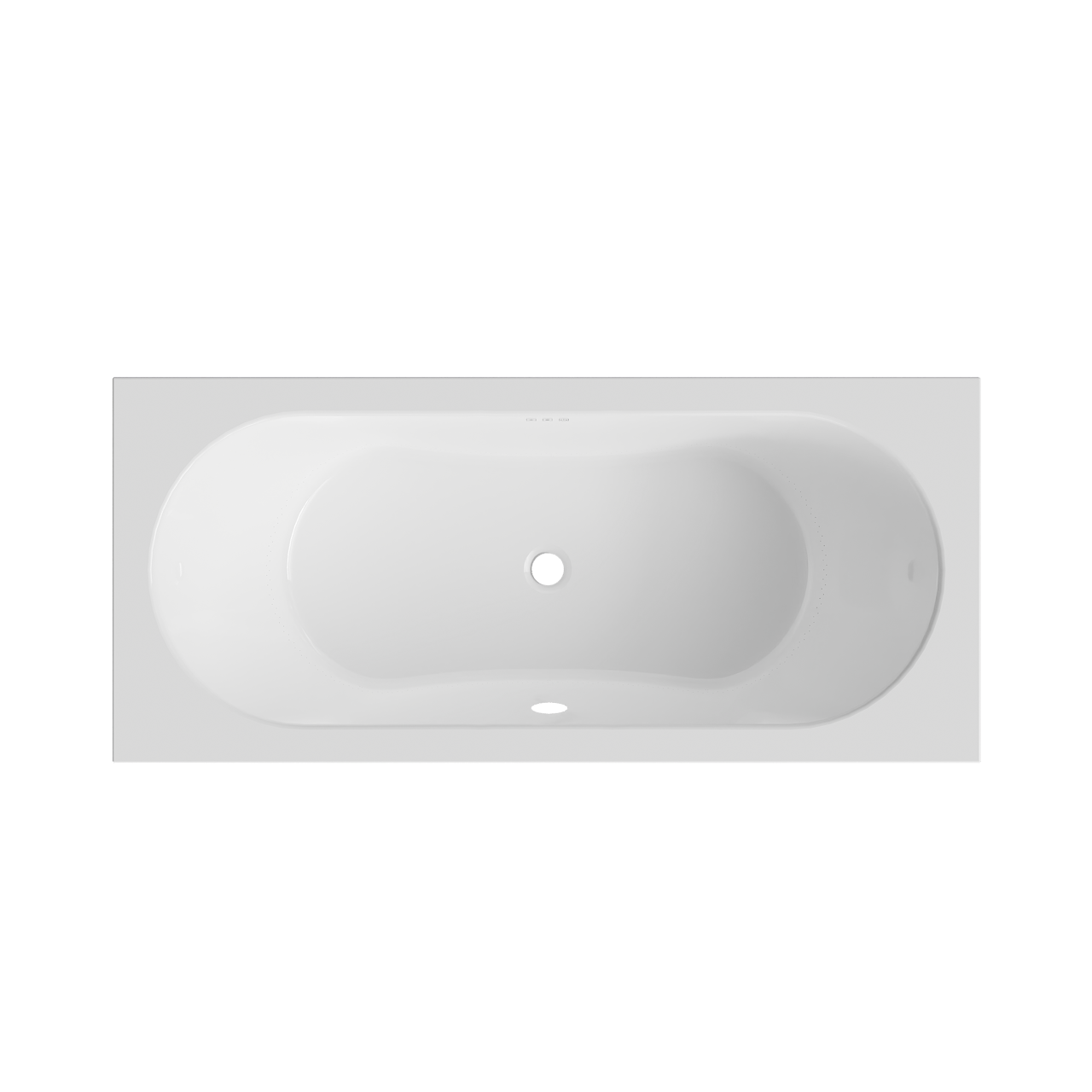 Luca Varess Rosala baignoire encastrable air balnéo 180 x 80 cm acrylique Blanc Brillant