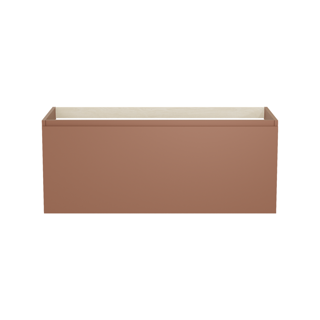 Balmani Sfera by Lucida hängender Waschbeckenunterschrank: 120 x 55 cm, Cotto, 2 Schubladen