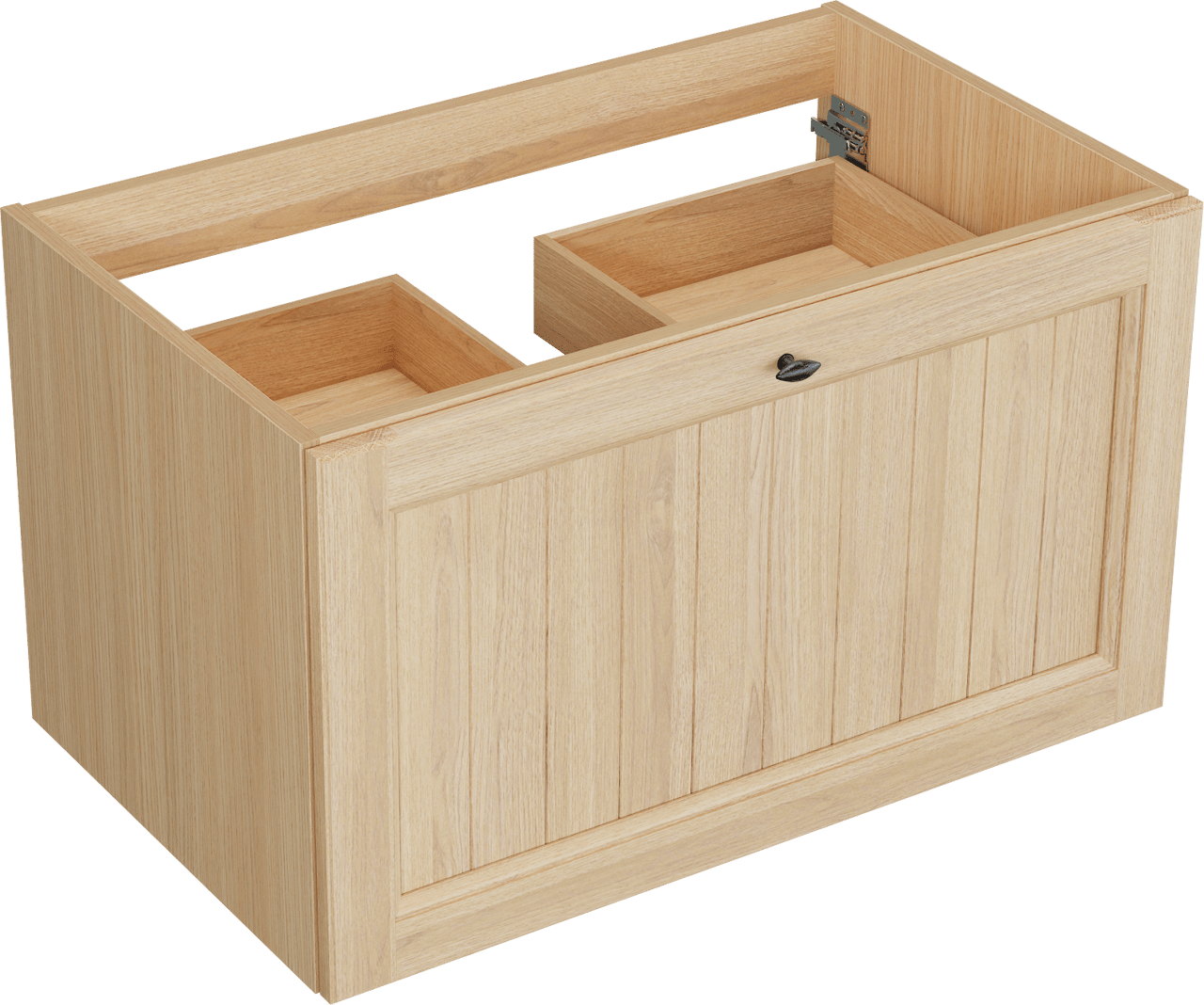 Balmani Lemon zwevende wastafelonderkast 90 x 55 cm Fineer natuur eik 2 lades