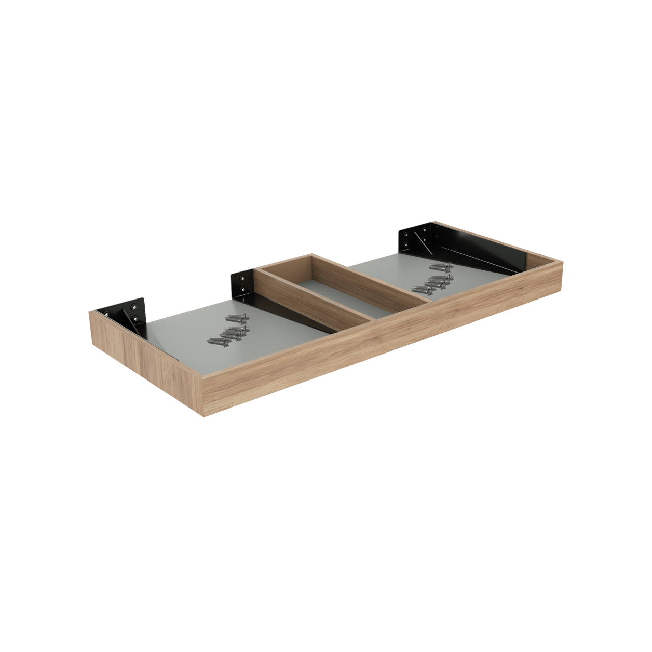 Storke Kada Einzel- oder Doppelwaschtischplatte, Teak rustikal, hpl 120 x 52 cm