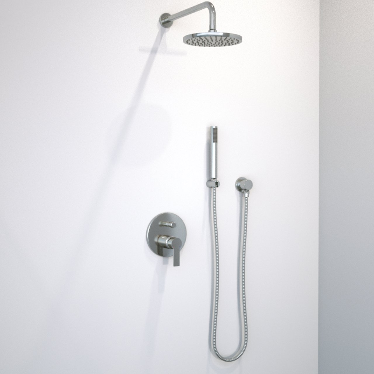 Blaufoss Titan handdouche 1 straalsoort Glanzend Chroom