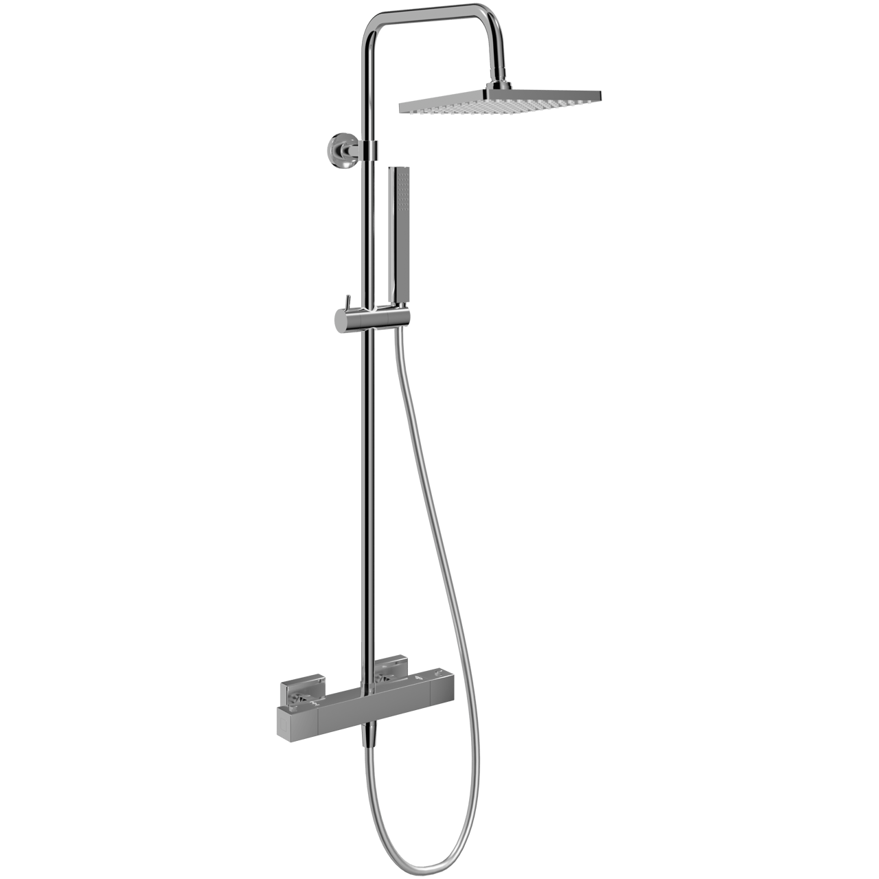 Linie Mavin 200 colonne de douche de pluie robinet thermostatique Chrome Brillant