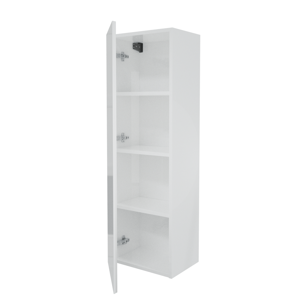 Storke Edge zwevende badkamerkast Glanzend Wit 40 x 30 x 125 cm
