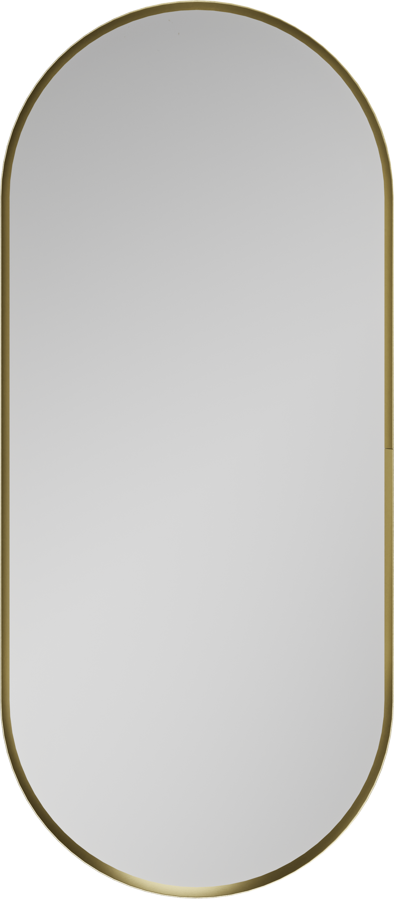 Balmani Auro Gäste-WC Spiegel: oval, Brushed Champagne Gold, 35 x 80 cm