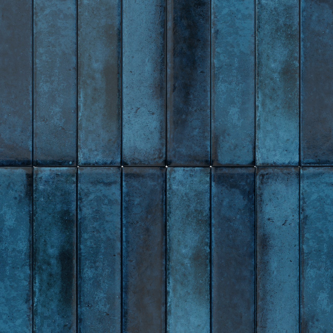 Carruzo Volcan keramische wandtegels 32 stuks 6x25cm Azul
