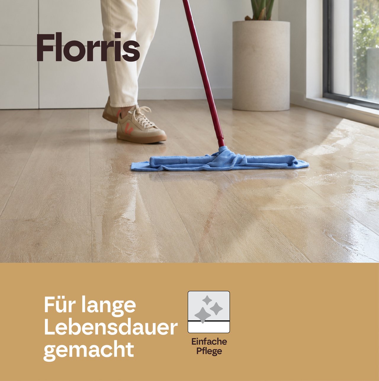 Florris Milano SPC-Klickvinylböden, 6 Stück, 40x80cm, Fossil