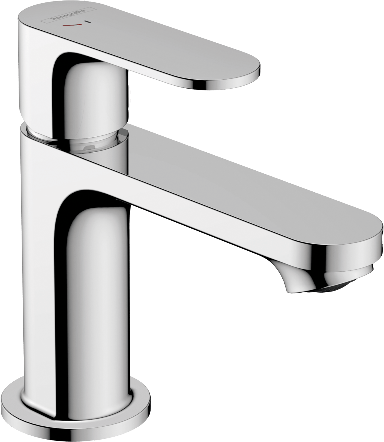 Hansgrohe Rebris 80 Niedrige Waschtischarmatur Chrom glänzend