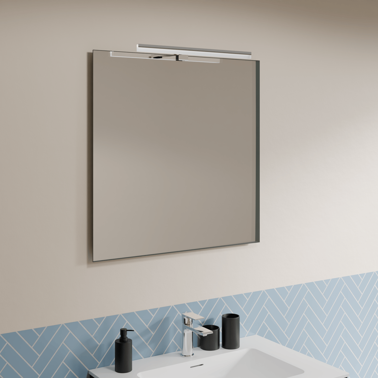 Luca Varess Serena LED Beleuchtung 50 cm Chrom