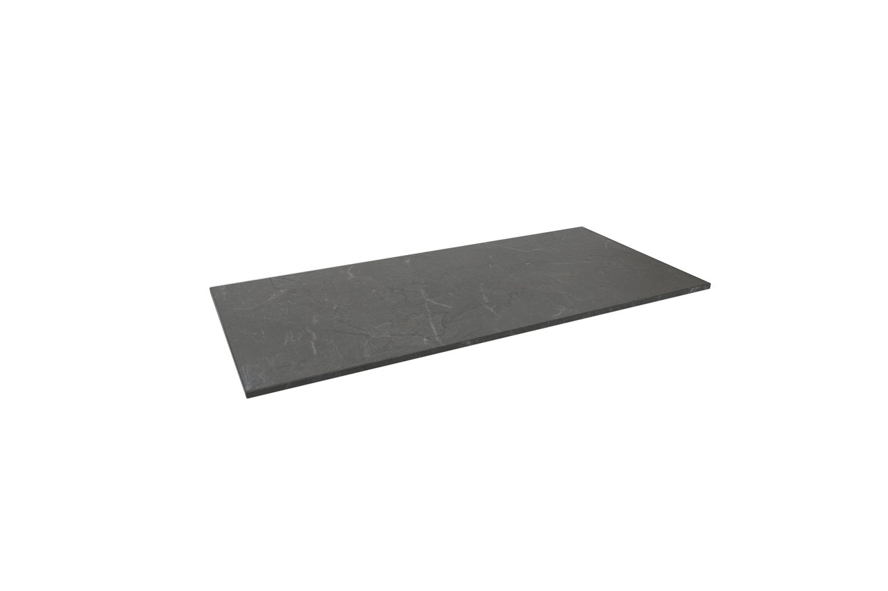 Balmani Stretto enkel of dubbel wastafelblad Pietra Grey marmer 120 x 55 cm