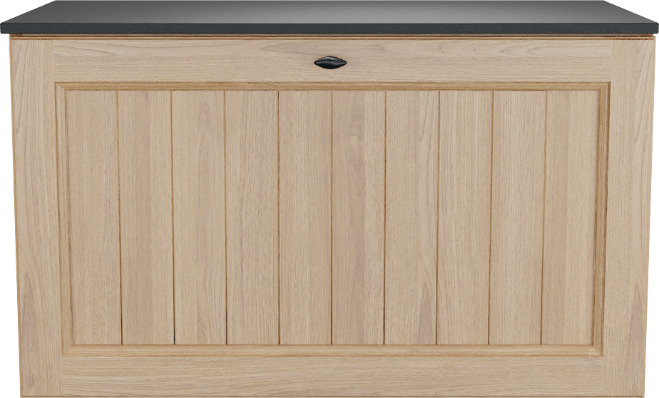 Balmani Lemon meuble salle de bains suspendu 90 x 55 cm, plaqué chêne naturel avec Stretto tablette simple en granit noir