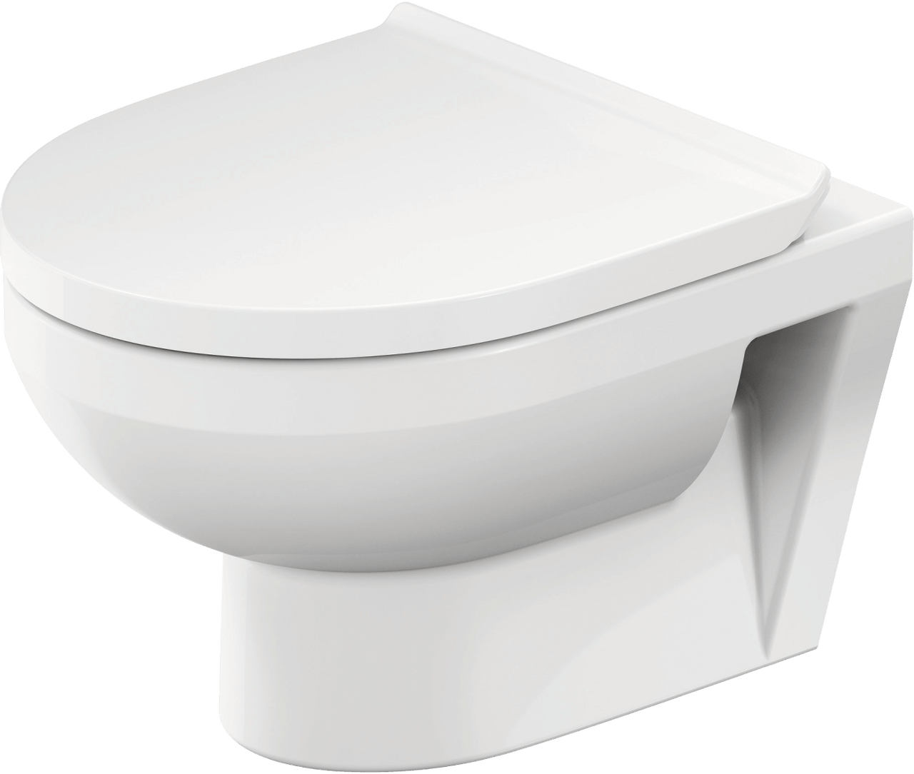 Duravit No. 1 hangtoilet glanzend wit randloos compact