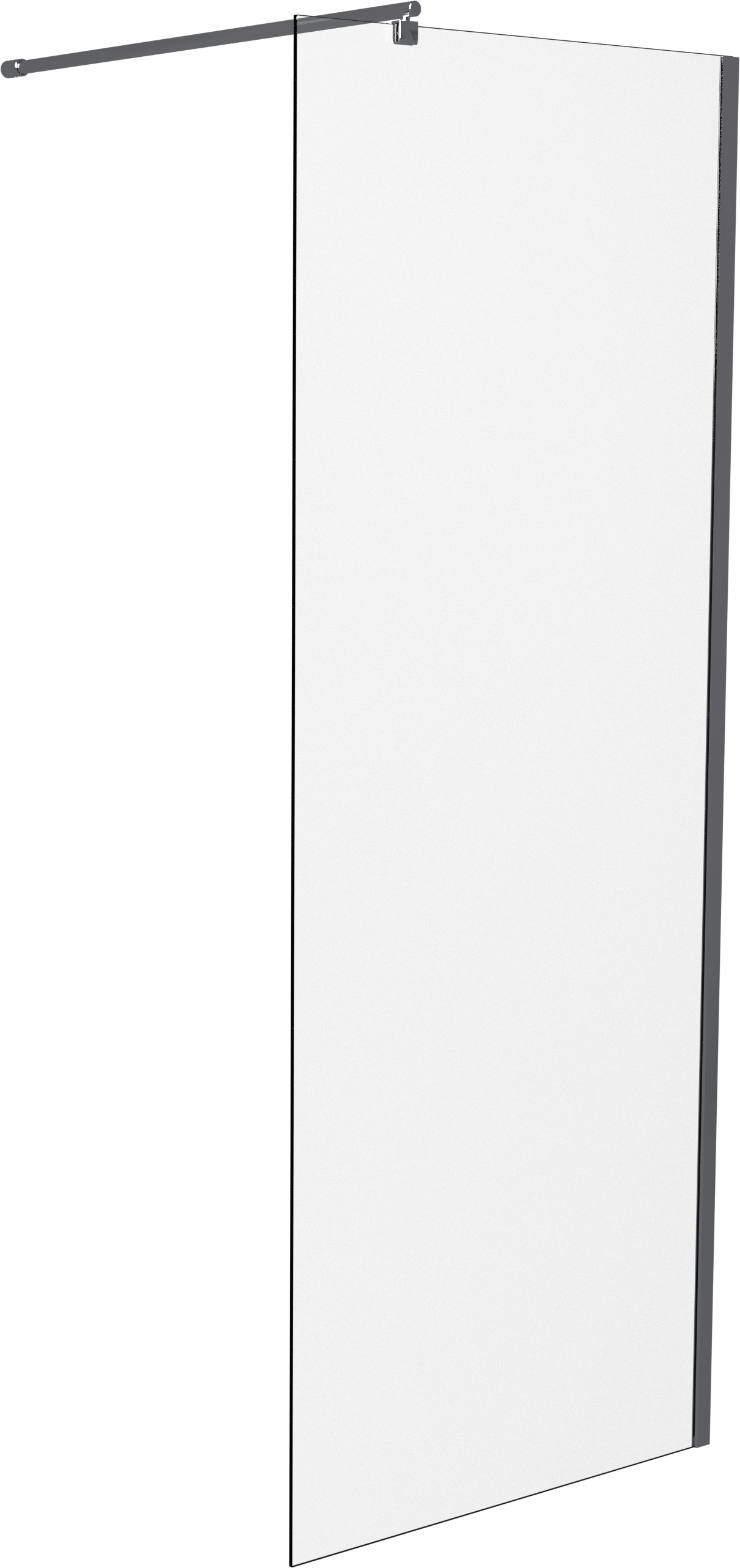SanyOne Walk-In Dusche: 80 x 195 cm, Klarglas, Chrom Profil, glänzend