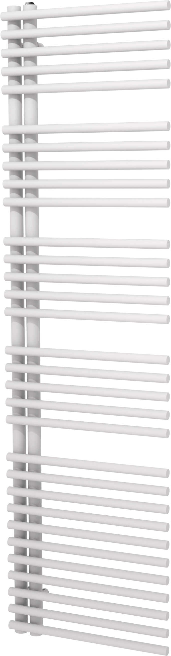 Vipera Nevada enkele handdoekradiator 50 x 180 cm elektrische verwarming mat wit middenaansluiting 800W, weerstand inbegrepen