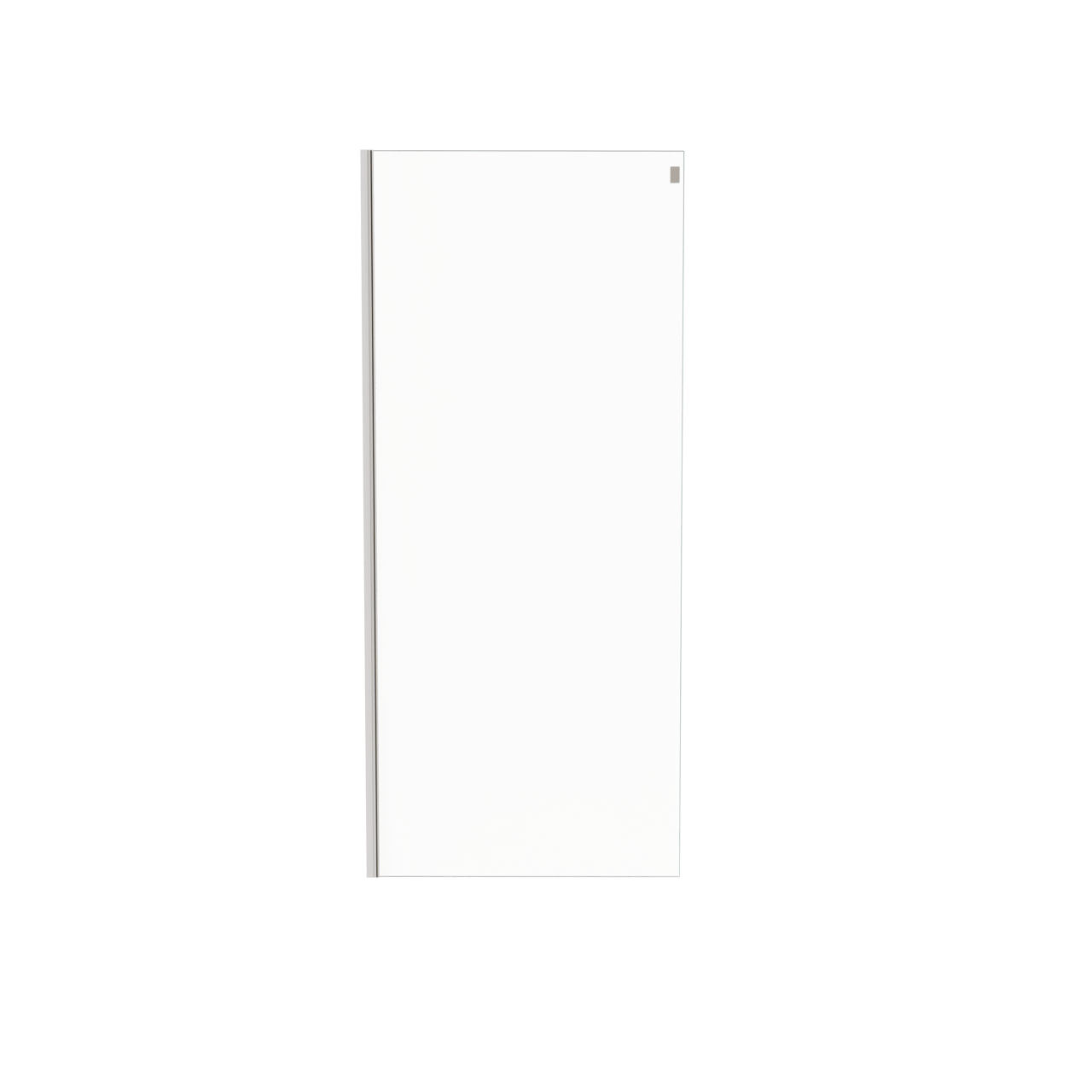Luca Varess Boltano zijpaneel 90 cm Helder glas chroom profiel