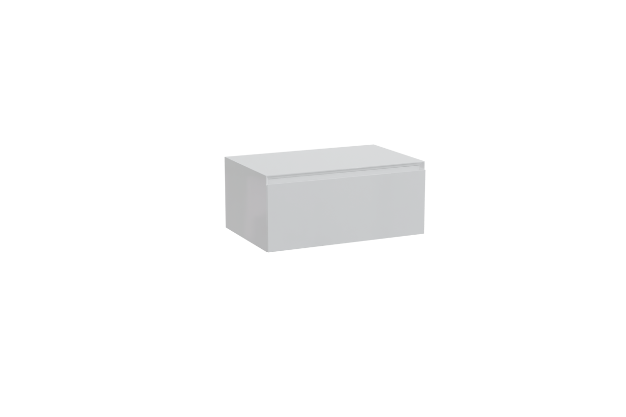 Storke Edge Modulo meuble sous-lavabo suspendu 75 x 48 cm blanc brillant 1 tiroir