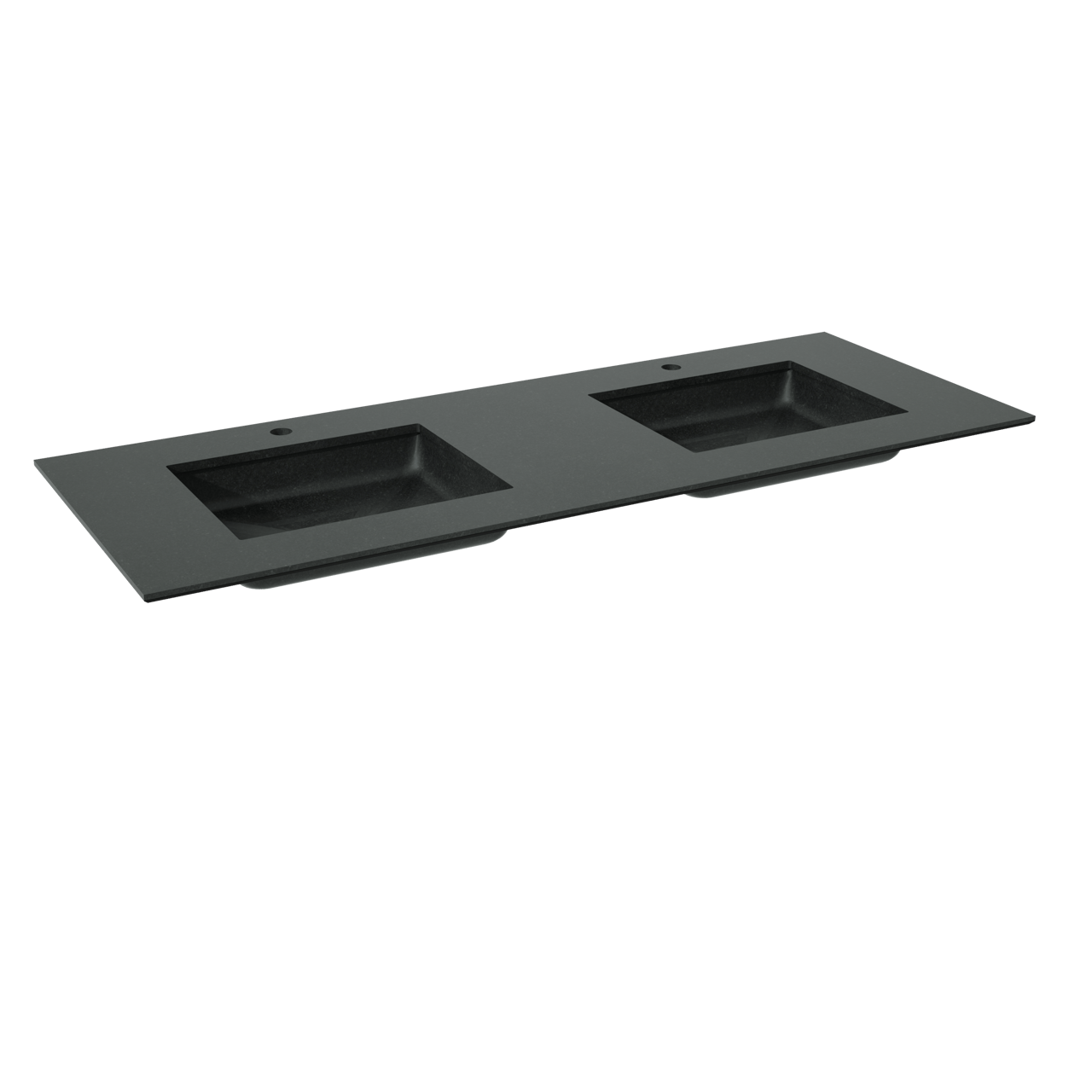Balmani Tablo Facetta dubbele wastafel verzoete graniet 150 x 55 cm
