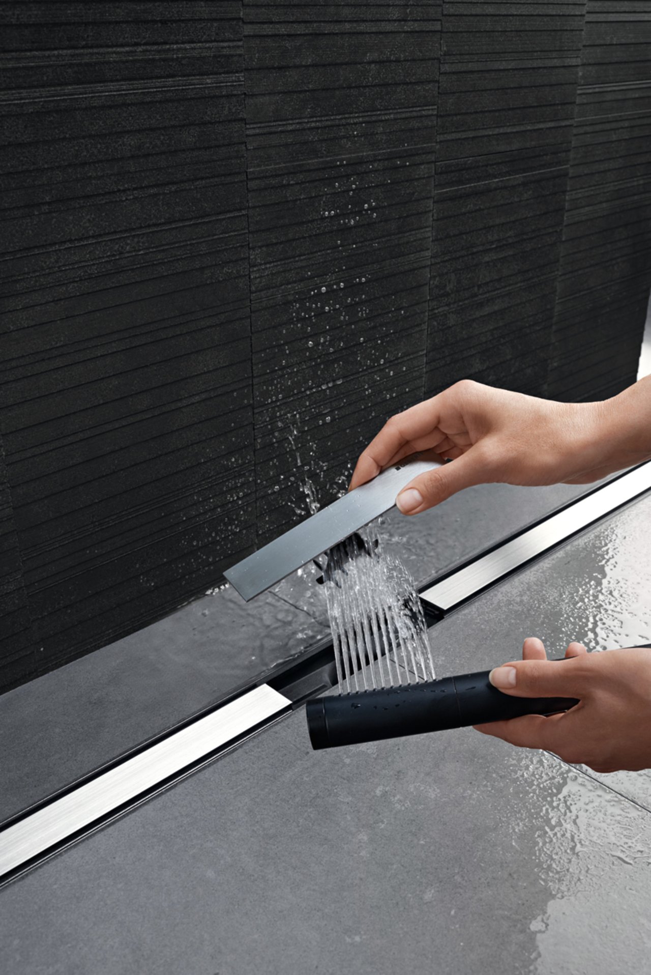 Geberit CleanLine douchegoot afwerkset 30 - 90cm geborstelde inox