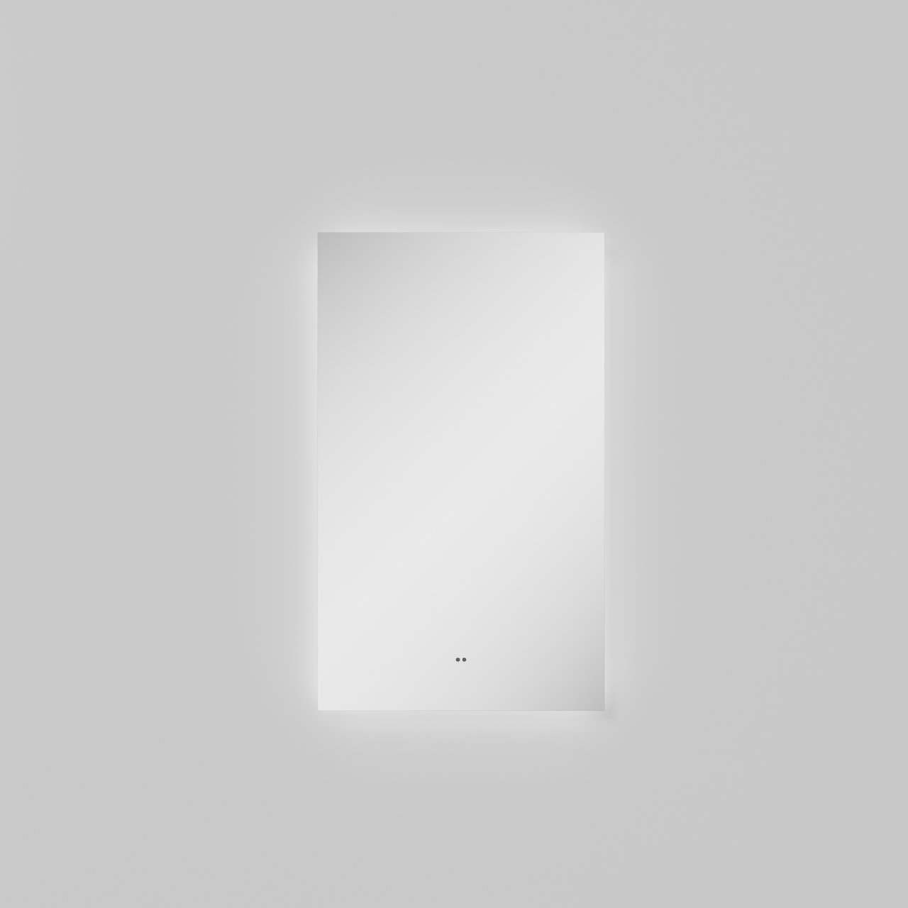 Luca Varess Luuno rechteckiger Badezimmerspiegel 45 x 90 cm mit Spiegelbeleuchtung und Anti-Beschlag Spiegelheizung