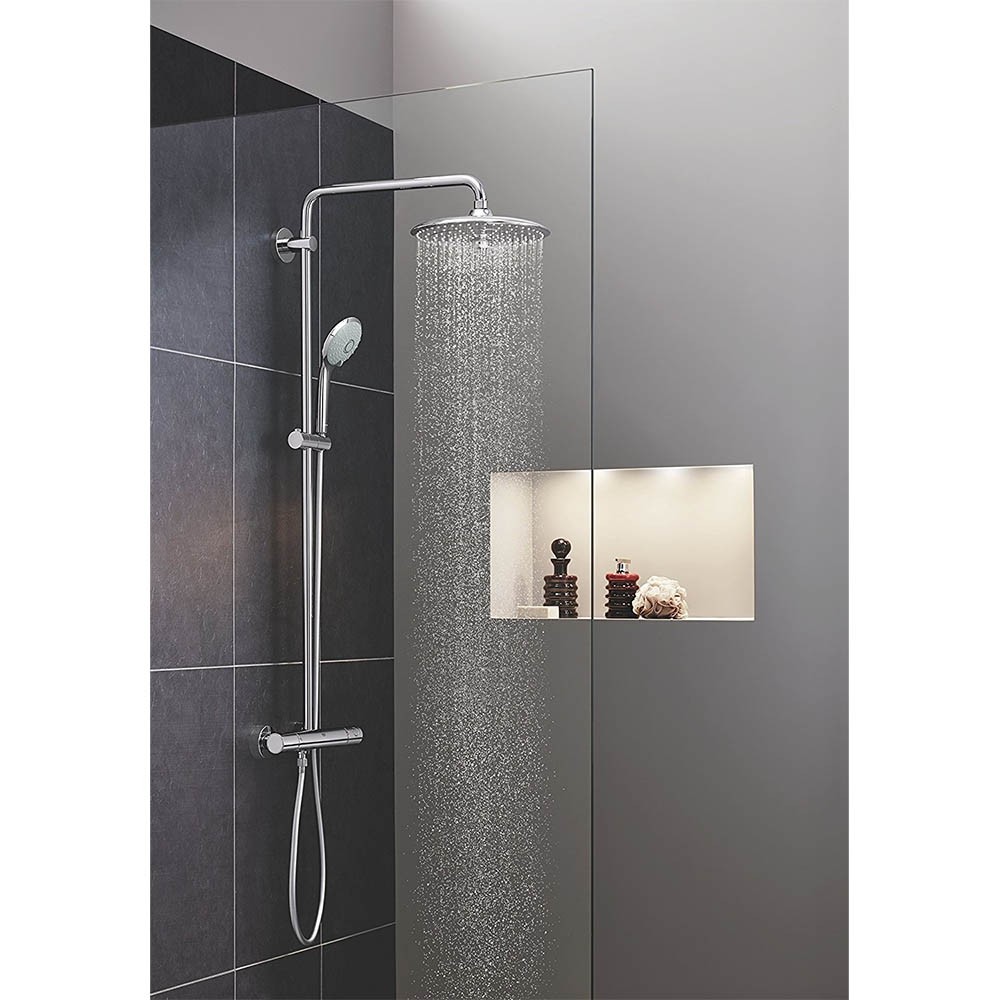 Grohe Euphoria System 260 colonne de douche de pluie mitigeur thermostatique chrome brillant
