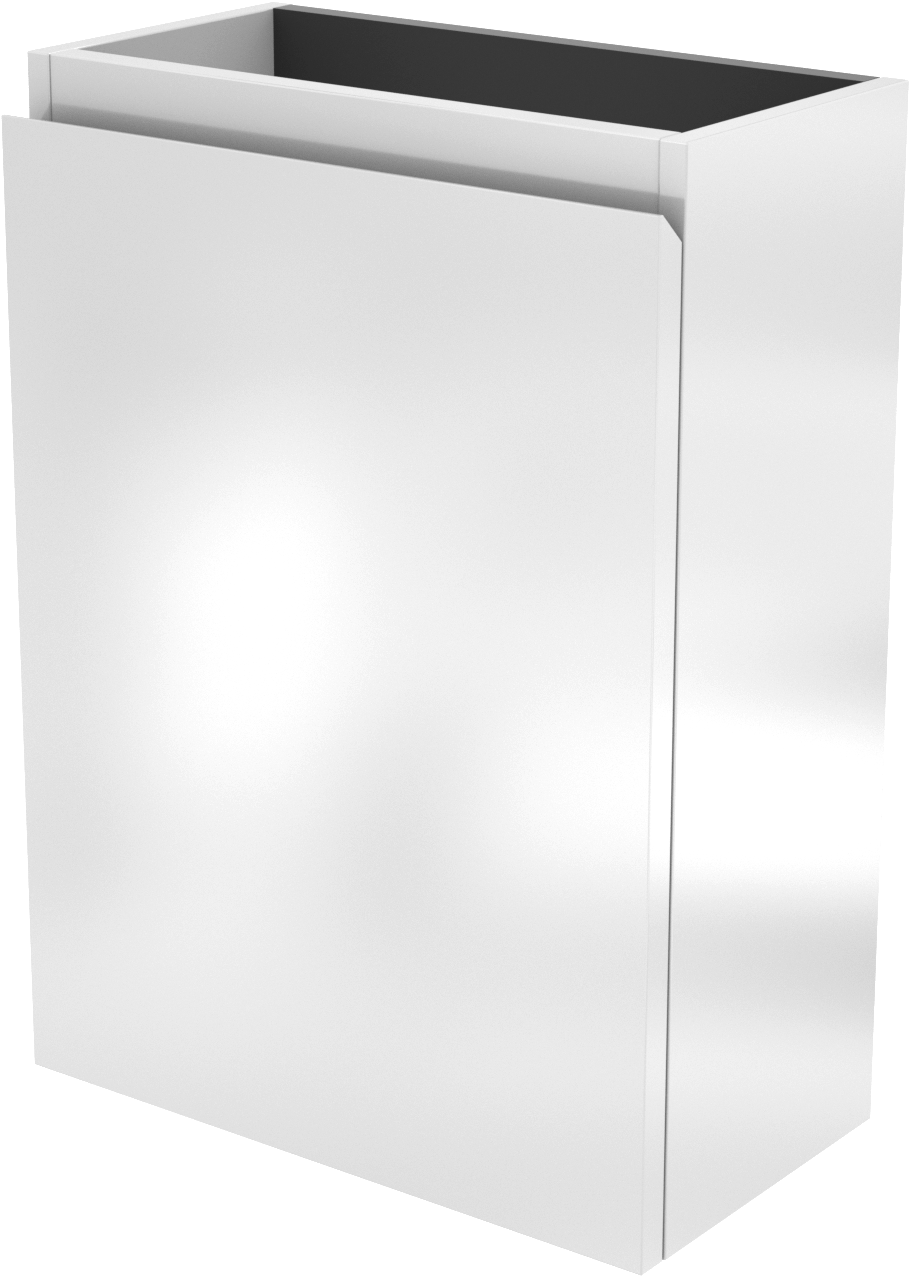 Linie Lado zwevend toiletmeubel 40 x 22 cm glanzend wit met Baro wastafel in glanzend witte keramiek