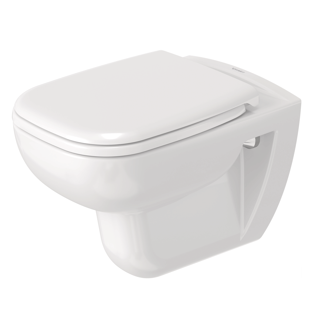 Duravit D-Code wc suspendu blanc brillant sans bride avec abattant de wc softclose