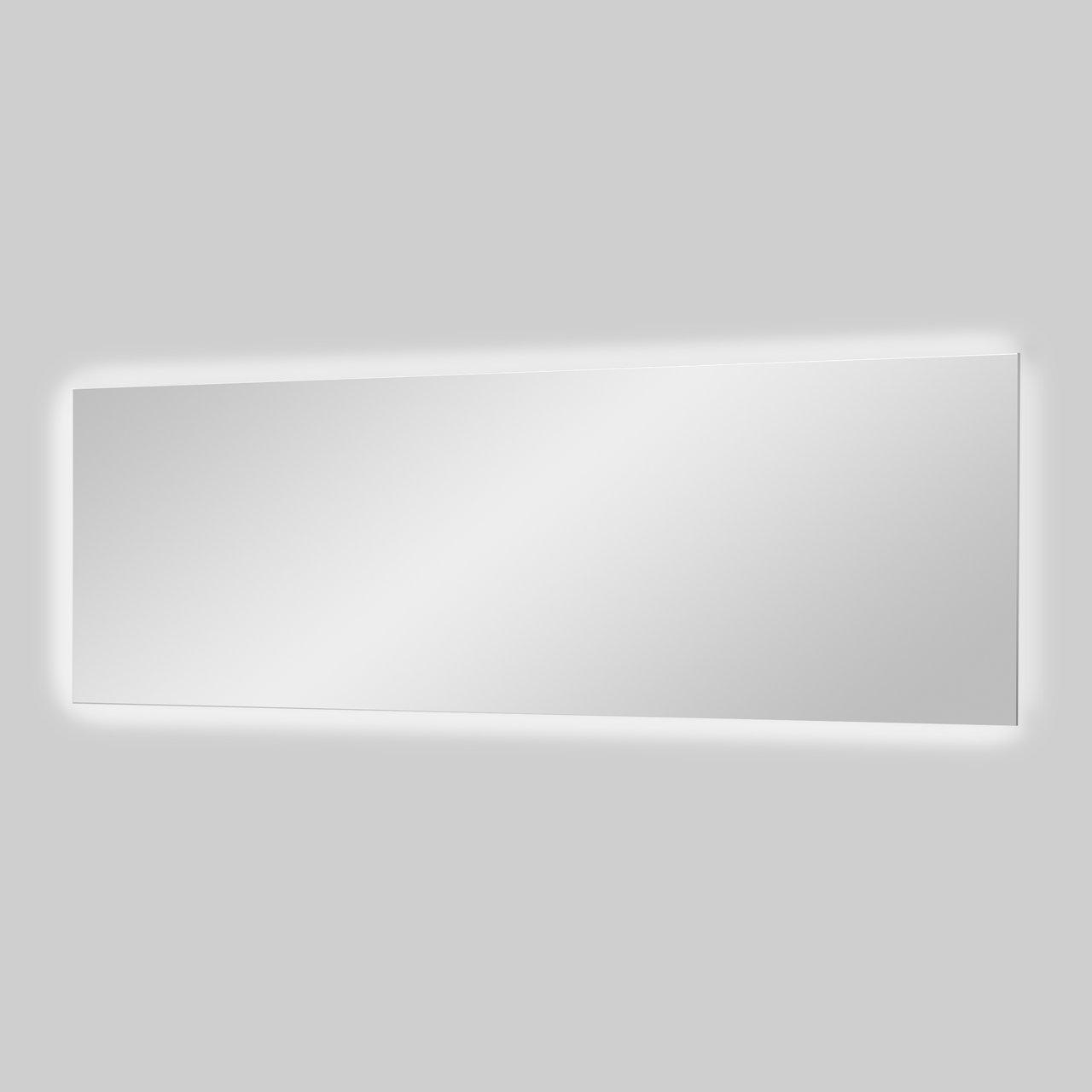 Balmani Giro rechteckiger Badezimmerspiegel, 195 x 65 cm, mit Spiegelbeleuchtung