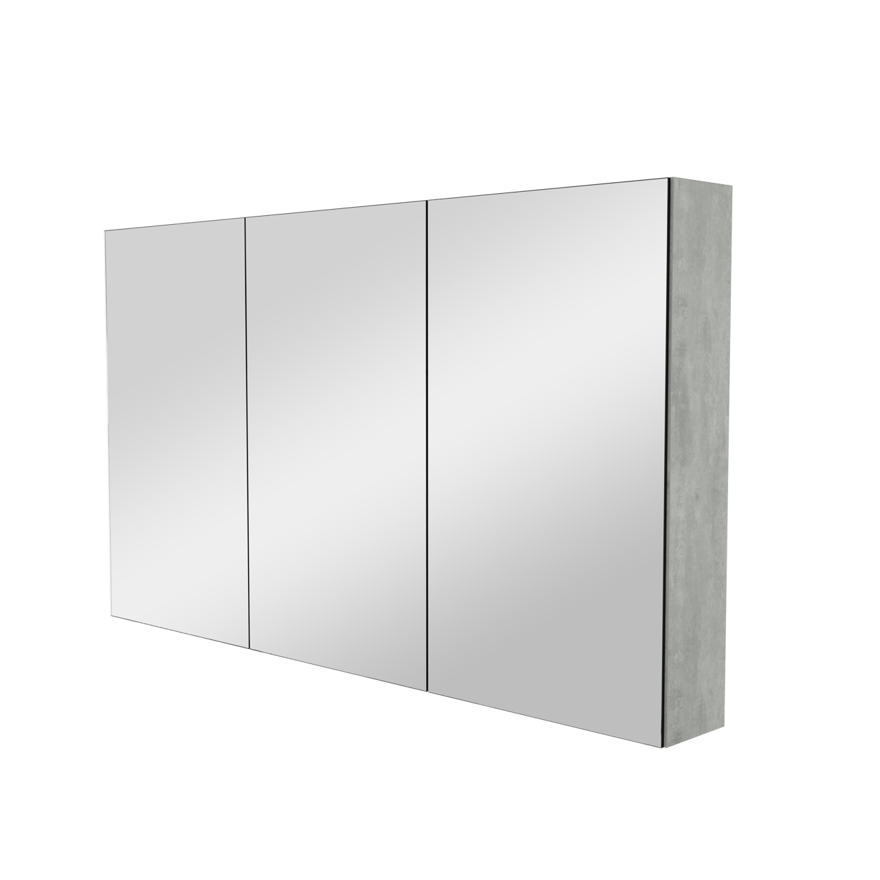Storke Reflecta spiegelkast 130 x 75 cm beton donkergrijs