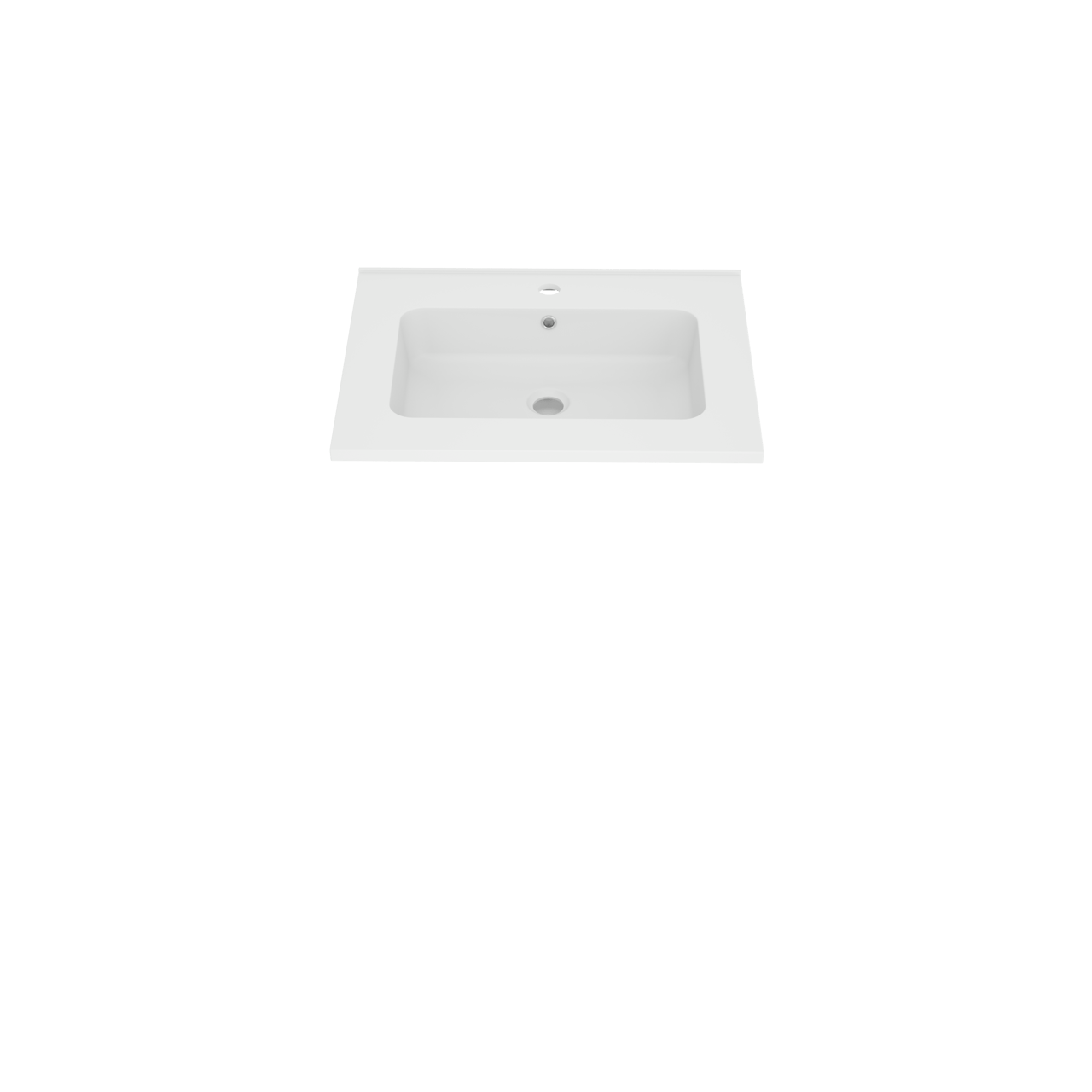 Linie Vano vasque simple marbre composite mat 60 x 46 cm