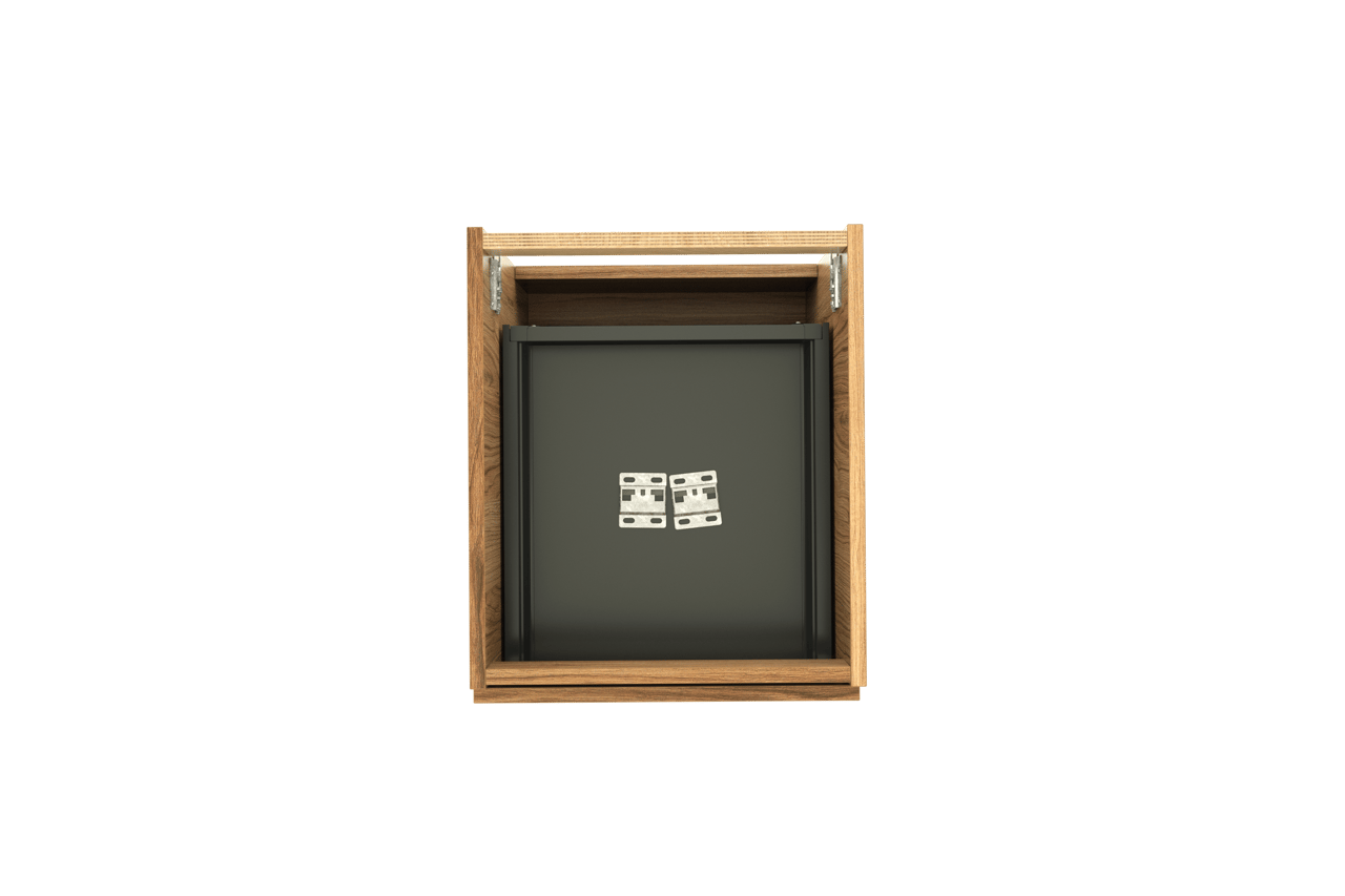 Balmani Lucida zwevende wastafelonderkast 45 x 55 cm teak 2 lades