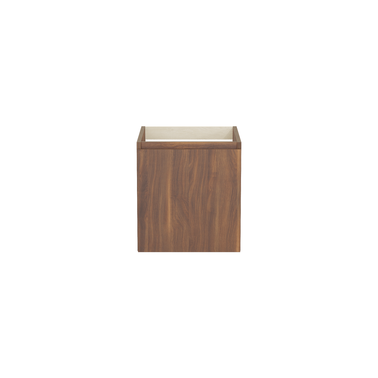 Balmani Sfera by Lucida hängender Waschbeckenunterschrank: 45 x 55 cm, Amerikanischer Nussbaum, 2 Schubladen