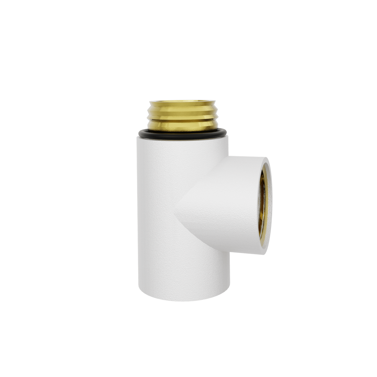 Santeg connecteur en T pour chauffage central Dual Fuel G1/2" blanc mat