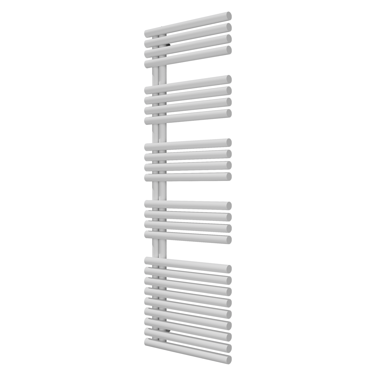 Vipera Avila sèche-serviettes Simple 60 x 187 cm chauffage électrique blanc mat raccordement central 1000W, résistance incluse