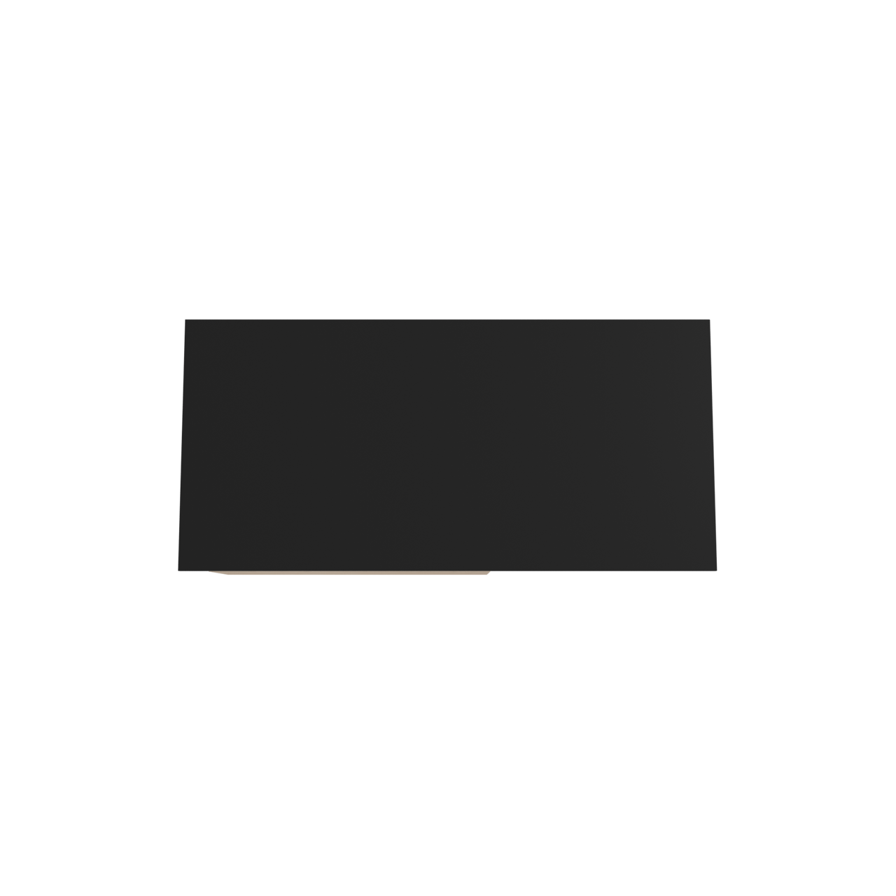 Storke Edge meuble salle de bains suspendu 110 x 52 cm chêne brut avec Panton tablette simple en mdf enduit de poudre noir mat
