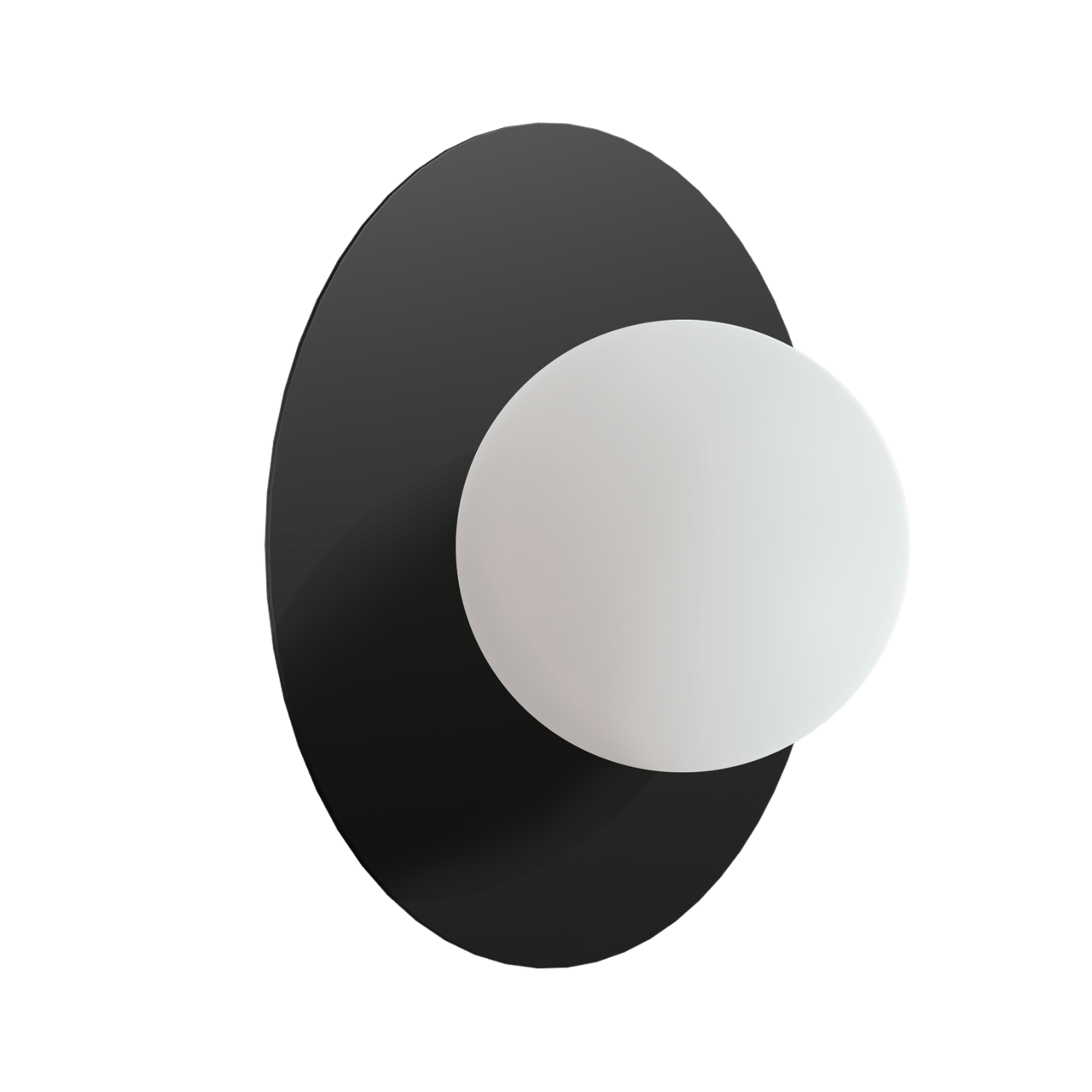 Balmani Pelota Disc small LED Spiegelbeleuchtung: 16 cm, Schwarz