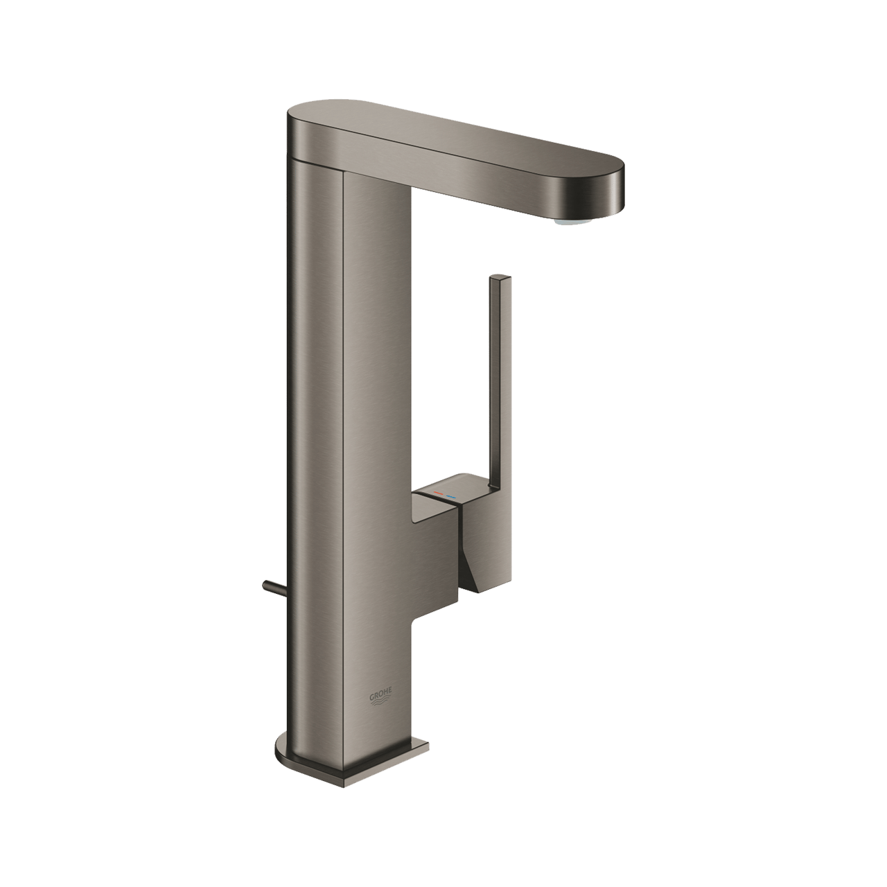 Grohe Plus verhoogde wastafelkraan Brushed Hard Graphite