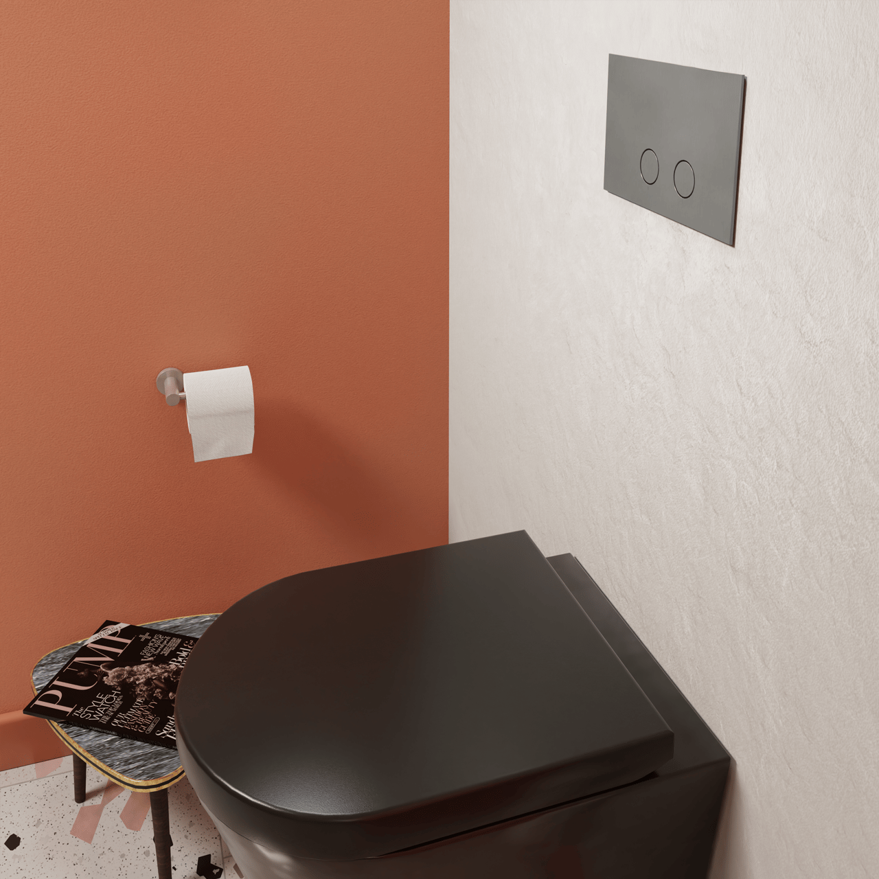 Perola Betätigungsplatte: Brushed CoolMetal, für Sigma UP320 oder UP720 Spülkasten
