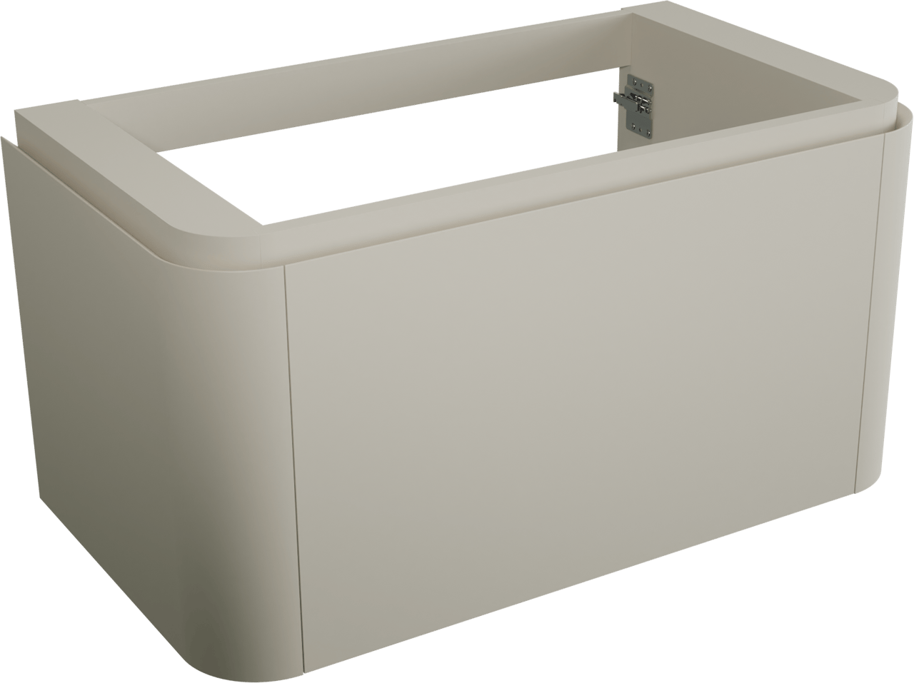 Balmani Moon meuble sous-lavabo suspendu 100 x 55 cm soie grise 2 tiroirs