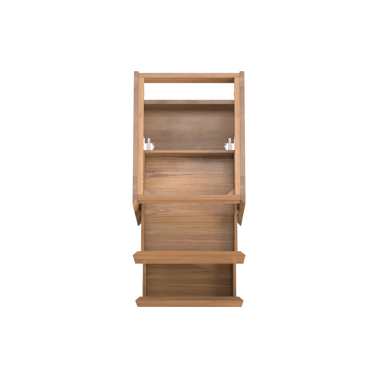 Balmani Mitra zwevende wastafelonderkast 45 x 55 cm teak 2 lades